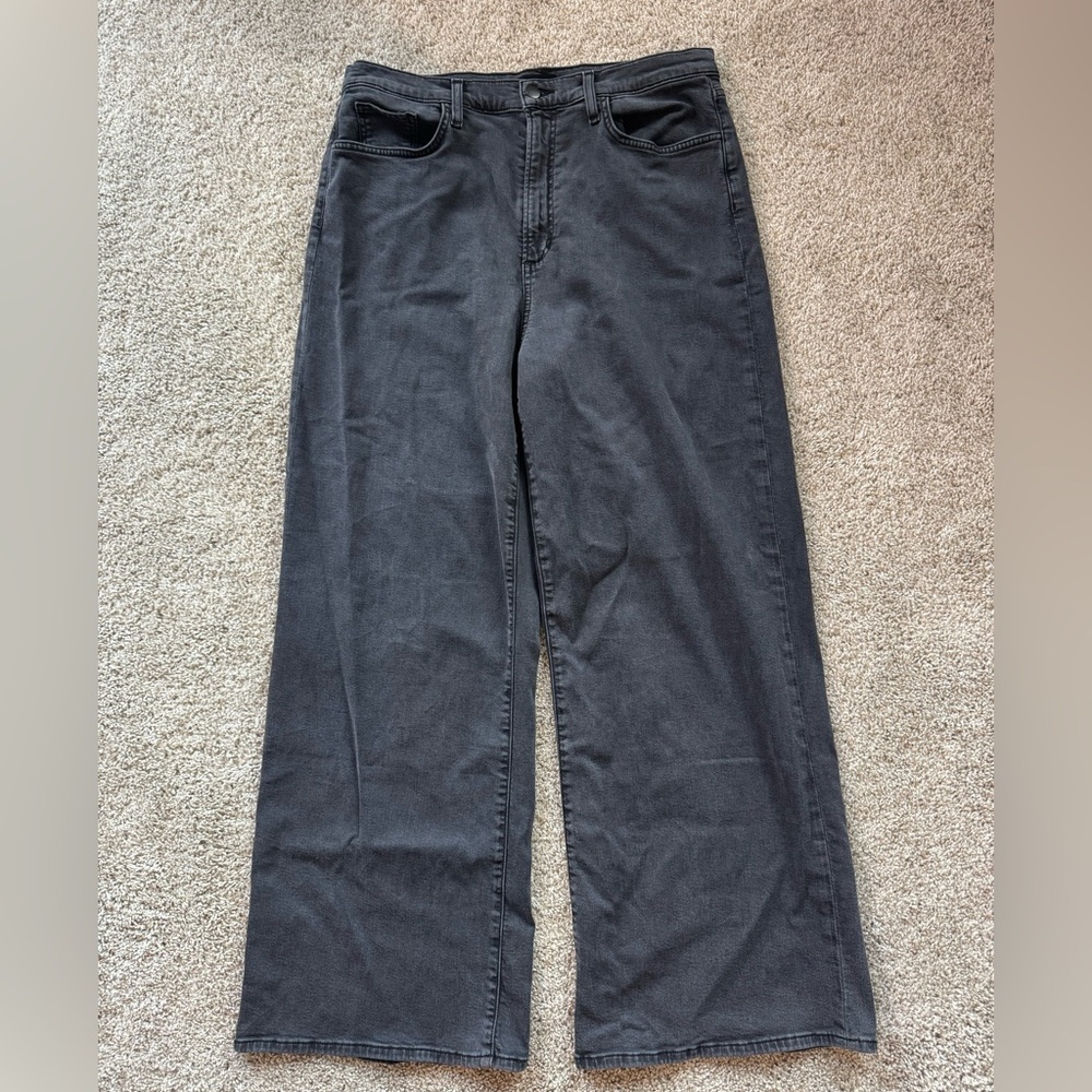 JOE'S Jeans The Mia High Rise Wide Leg Ankle Black Cat Jean Size 32 - Picture 3 of 11